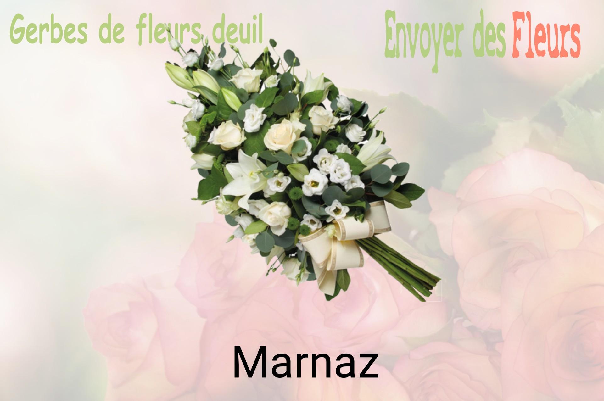 Gerbe de fleurs de deuil livrée à Marnaz